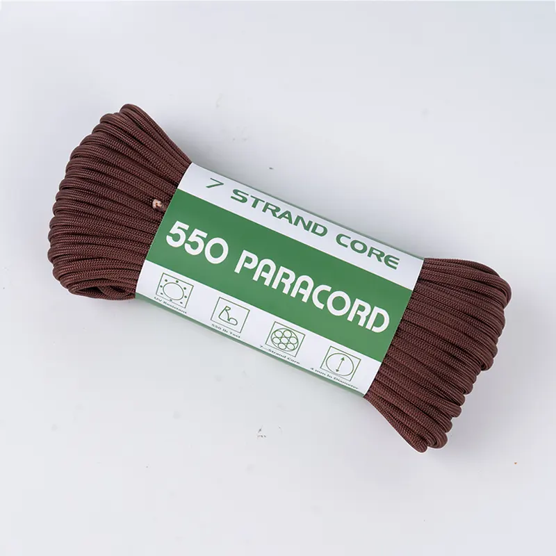 7 Strand Core 4mm Soladach Red Palm 550 poileistir Paracord