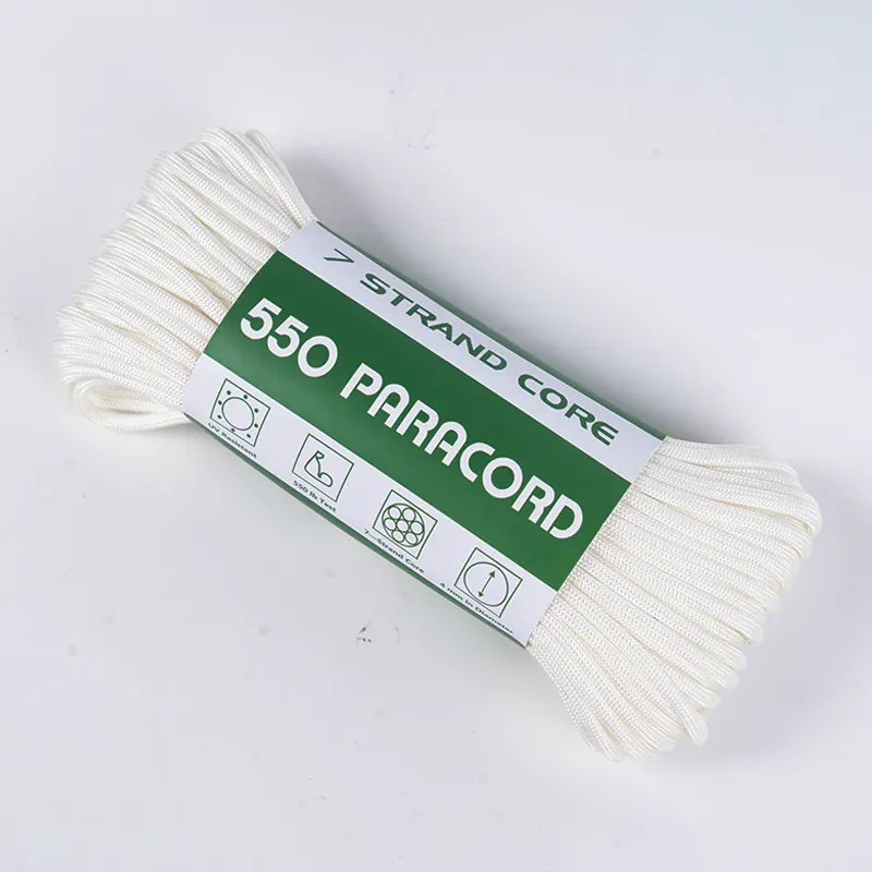 7 Strand Core 4mm Soladach Bán 550 poileistir Paracord